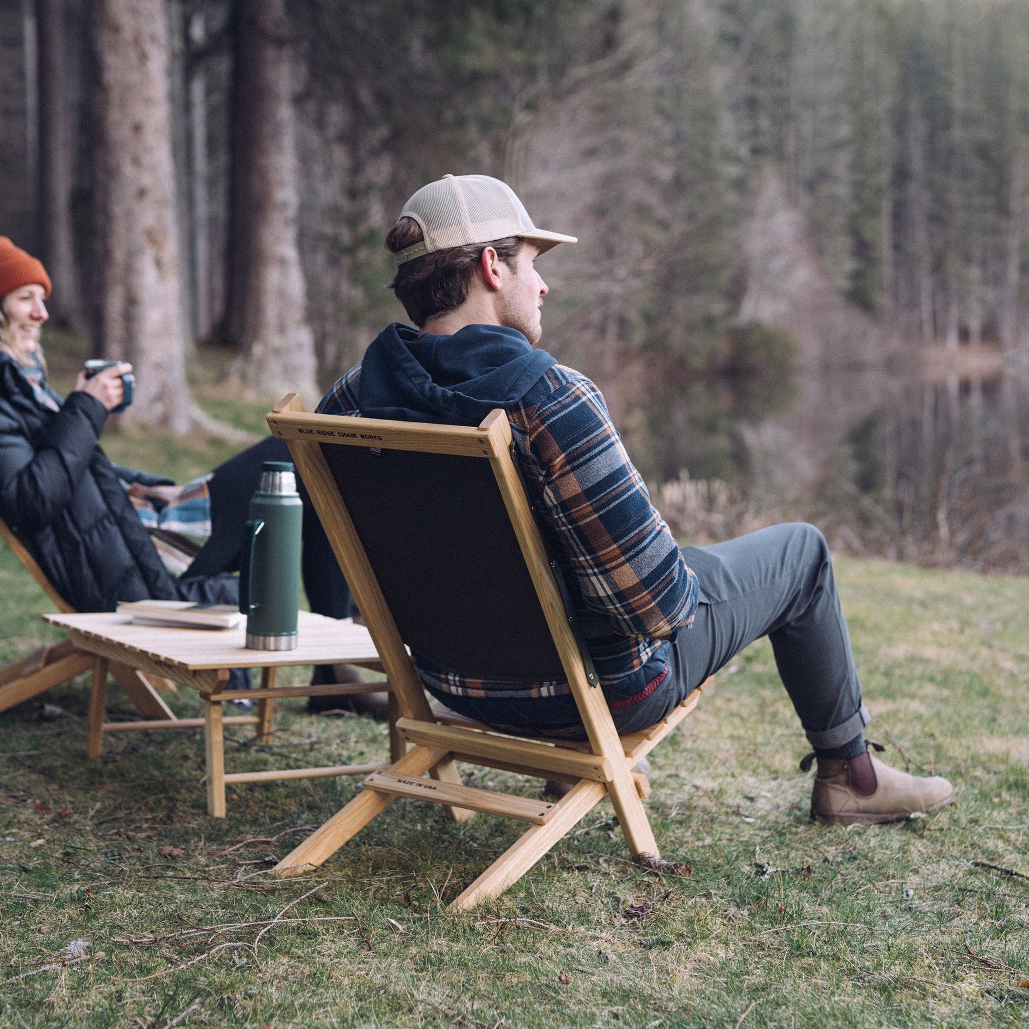 Blue discount foldable chair